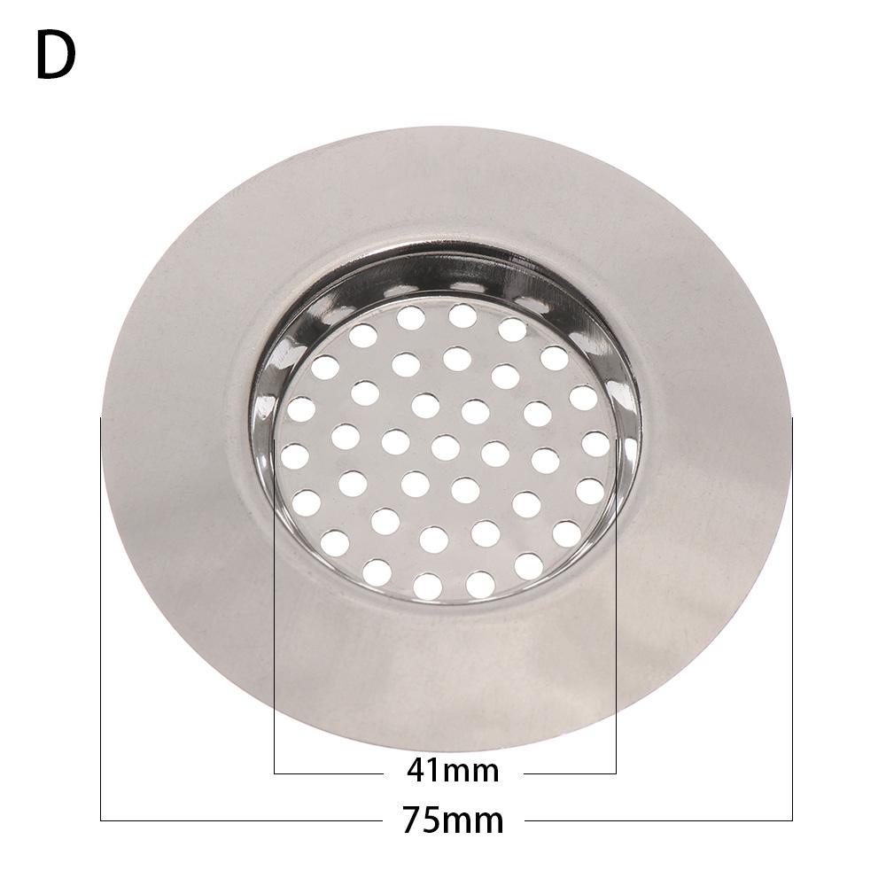 2PCS Strainer Bath Basin Drain Hair Clean Up Mesh Trap Filter Kitchen Sink with Large Wide Rim Catcher Cover Cap Plug Wholesale