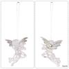 4pcs Christmas Angel Ornaments Clear Angel With  Christmas Tree Hanging Pendants Holiday Decorations