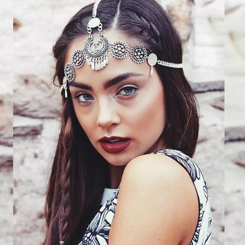Heads Chain Jewelry Festival Prom Costume Hair Accessories Fashion Headbands Bohemian Headpieces for Bride Flower Girl