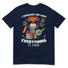 Survived 100 Days Im Is Fine Anxiety 100th Day School Kids Tshirt