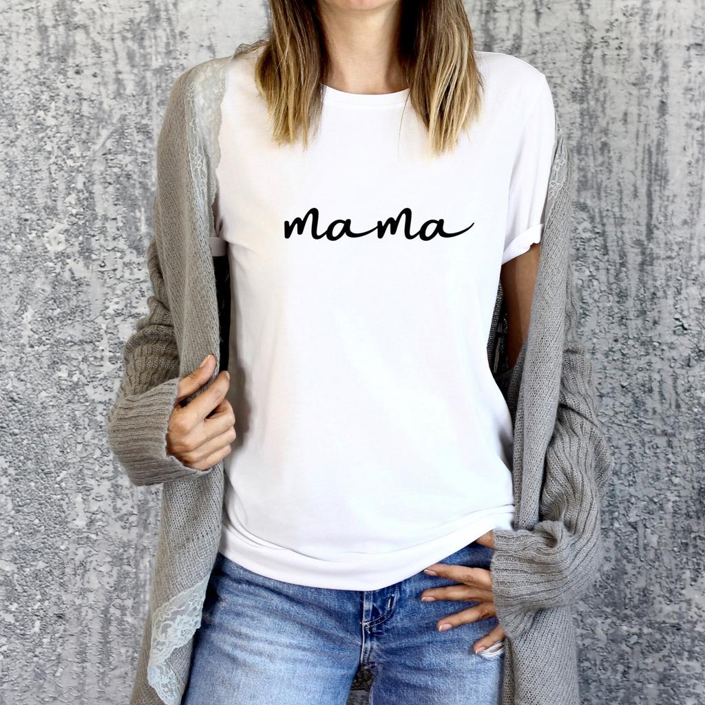 Mama Shirt | Expecting Mom | Script Mama T Shirt | New Mom Tshirt | Gift For New Mom | Expecting Mother T-shirt | Mommy Shirt