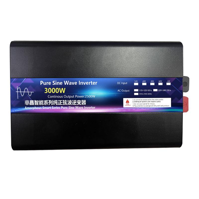 

Чистый синусоидальный инвертор 3000 Вт постоянного тока 12 В 24 В 48 В в переменный ток 220 В портативный внешний аккумулятор преобразователь солнечный автомобильный инвертор трансформатор 12V