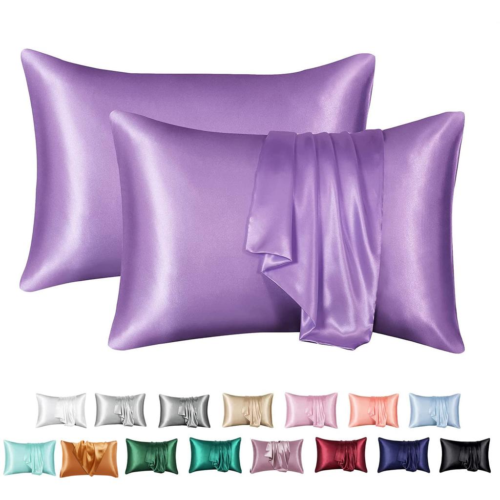 1 PCS Silk-like Pillowcase Pillow Cover For Bed Decor Silky Satin Hair Beauty Pillow Case Comfortable Pillow Case Home Bedding