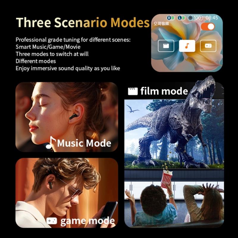 LY30 Wireless Earbuds Touch Control With Colorful LED Display Intelligent Noise Reduction Comfortable Earphones