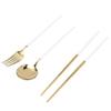 Portable Cutlery Set Stainless Steel Tableware Anti Corrosion Non Slip Anti Fading Chopsticks Spoon for Outdoor