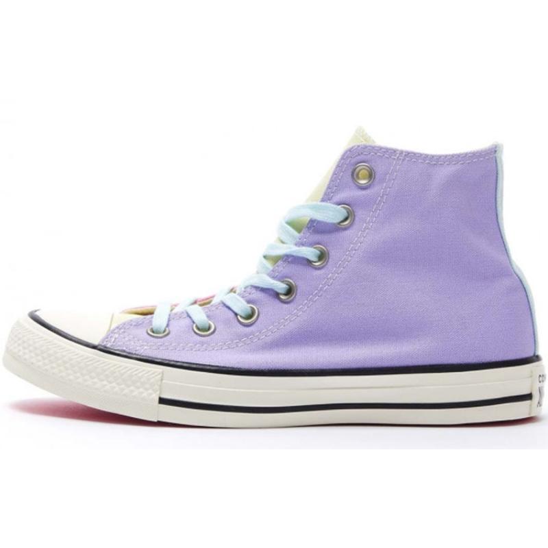 Converse Chuck Taylor All Star Comfortable and Versatile High-Top Canvas Shoes Unisex Purple and Pink