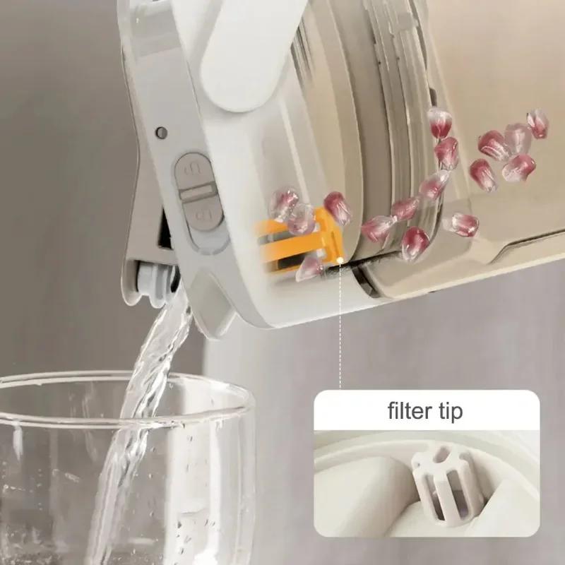 2.3L Portable Plastic Drink Dispenser with Spigot Refrigerator Beverage Dispenser Beverage Liquid Drink Container
