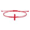 Stylish Hand-woven Cross Hand Rope Adjustable Jade Thread Women's Woven Bracelet Combination