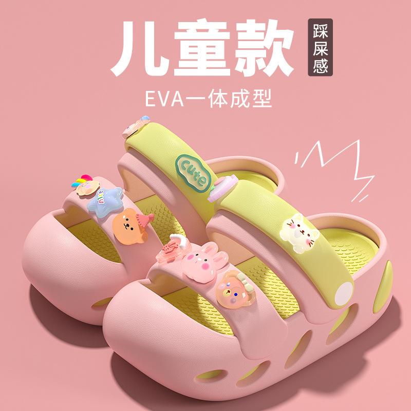 

Cartoon Rabbit Girls Summer Princess Sandals Non-Slip Children s Closed-Toe Sandals for Outdoor Wear for Toddlers eva girl 13CM