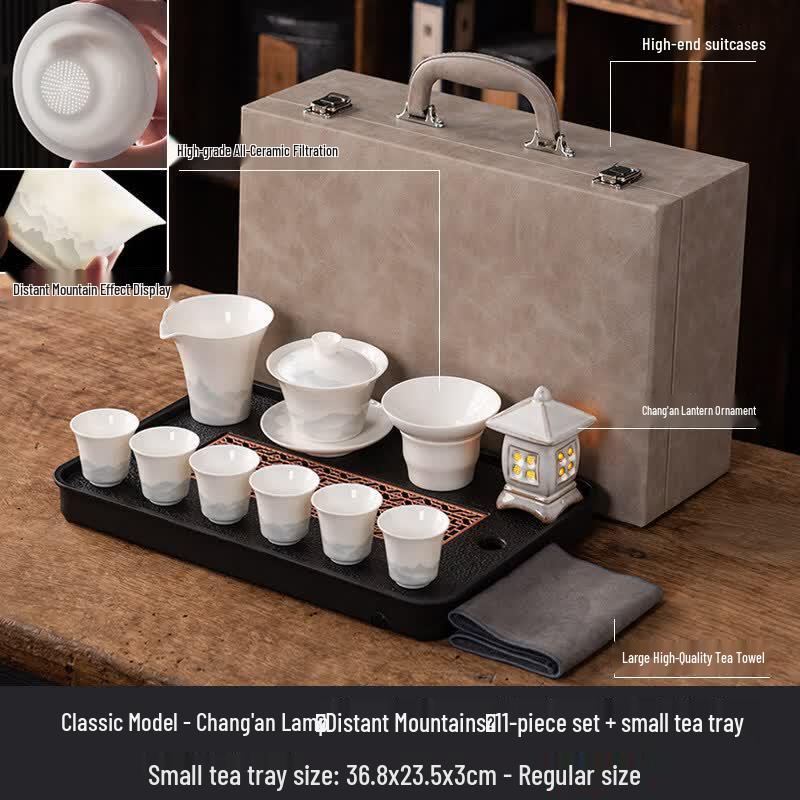 Ru Han Ceramic Tea Set with Gaiwan