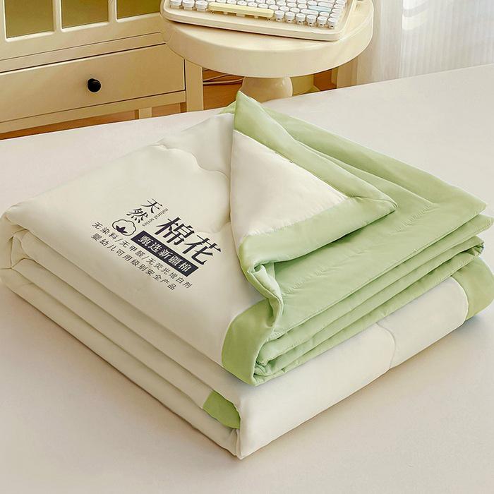 Class A Cotton Summer Quilt for Mother & Baby - Lightweight, Thin, Machine Washable, Perfect for Air Conditioning or Children