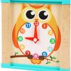 Toys of Wood Oxford Wooden Activity Cube, Motor Skills Cube, Wooden Labyrinth Toy, Loop with Beads, for Babies, Large