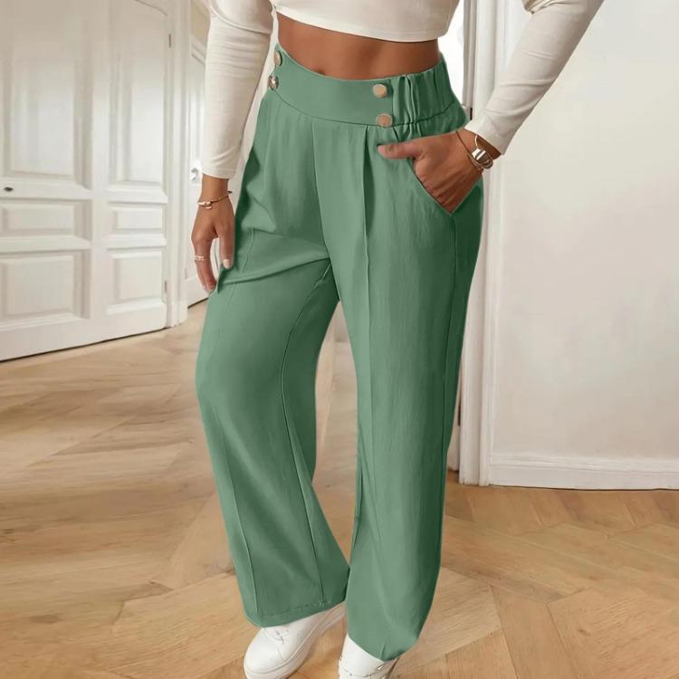 Lightweight Casual Loose Trousers for Women Business Work Pants with Pockets