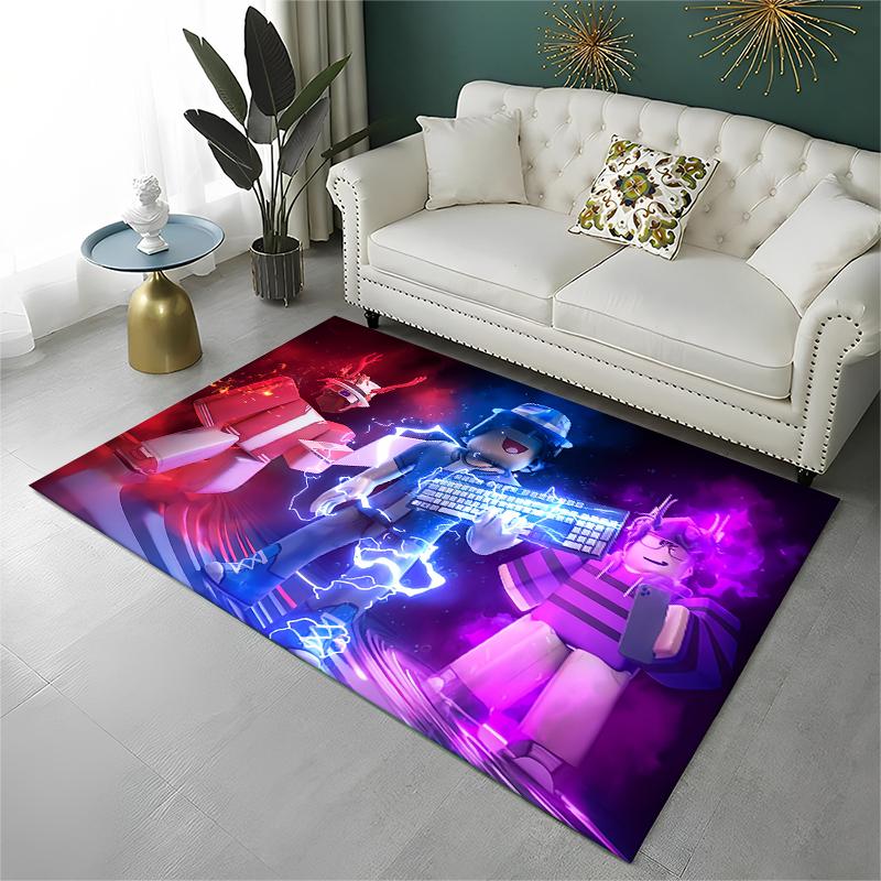 

Cartoon R-Robloxs Game Gamer Carpet Rug for Playroom Bedroom Living Room Sofa Home Decor,kid Area Rug Non-slip Floor Mat 40x60cm