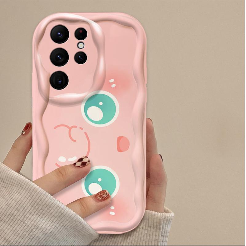 Cartoon P-Pokemon Glumanda Hülle Für Samsung Galaxy S24 Ultra S23 S22 Plus S21 S20 FE A25 A55 A35 5G Silikon Stoßfest Funda