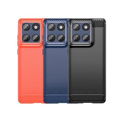 For Moto Edge 60 Fusion Case Cover Moto Edge 60 Fusion Capa Phone Back TPU Soft Carbon Fiber Fundas Motorola Moto Edge 60 Fusion