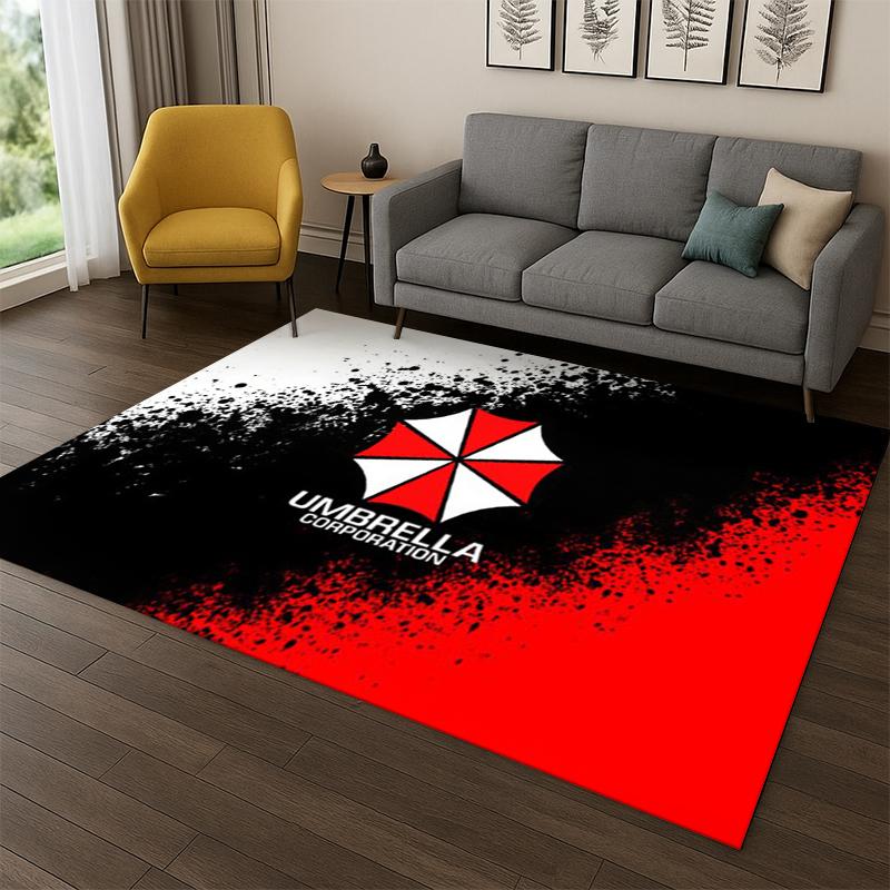 3D R-Resident Evil Leon Game Cartoon Carpet Rug for Bedroom Living Room Sofa Playroom Doormat Home Decor,Kid Area Rug Non-slip