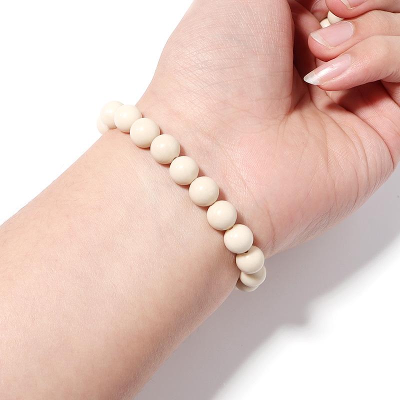 1 Strand Natural Stone Beads 4/6/8/10/12mm Beige Round Loose Beads For Jewelry Making DIY Crafts Bracelets Necklace Accessories