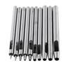 10 Stück Metallstanze Lederlocher Lochset Hohlgürtel Handwerkzeug 0,5 5 mm