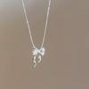 2024 Women's Niche French Ballet Bow Clavicle Pendant Necklace