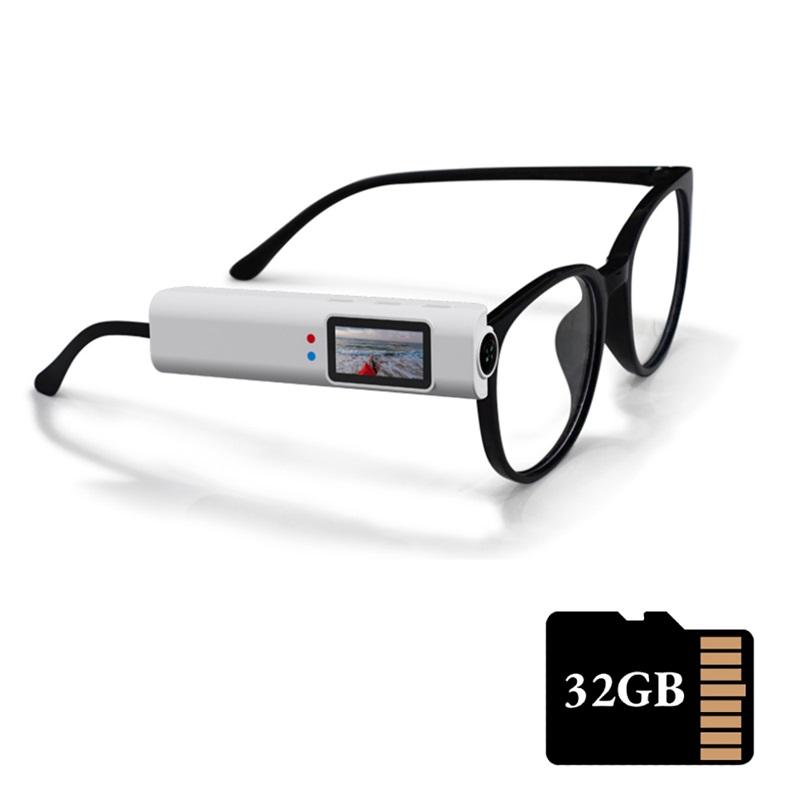 2.7K Mini FPV Eyeglasses Video Shooting Micro-camera HD WiFi Intelligent Headset Glasses Video&Sound Recording WiFi APP Control