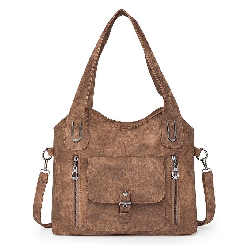 Women's Large Capacity Retro Shoulder Messenger Handbag