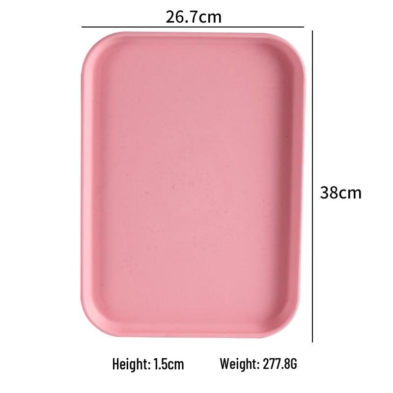 Simple Japanese Style Rectangular Plastic Serving Tray