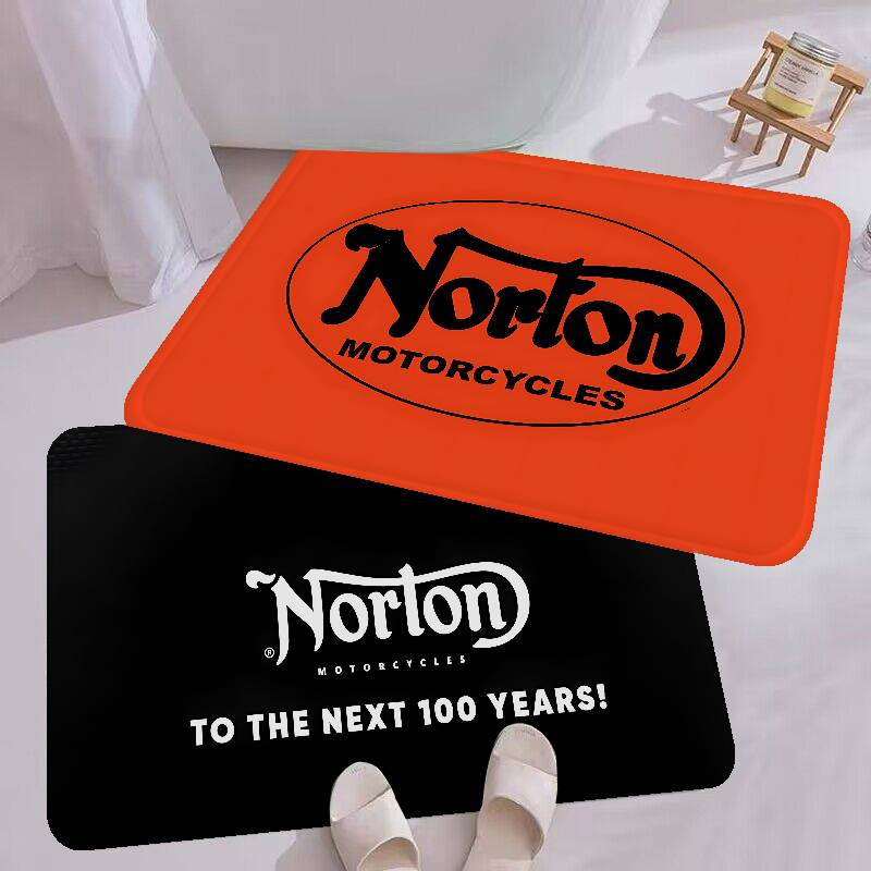 Motorcycle Racing N-Nortons Bath Mat Nordic Style Home Doormat Bathroom-Toilet Mats Bedroom Welcome Doormat