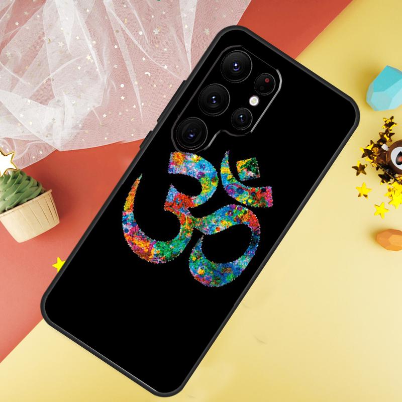 OM Yoga GOA Zen Symbol Phone Case For Samsung Galaxy S26 S25 Ultra S23 FE S21 S20 S22 S24 Ultra S10 Plus Cover Coque