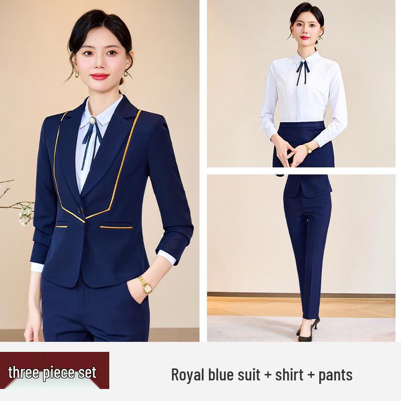Spring 2024 Women's Professional Suit: Elegant Work Uniform for Jewelry Stores & Beauty Salons