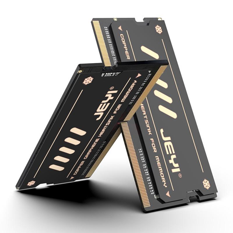 JEYI NB-CG 2PCS Memory Heatsink Copper Graphene Cooling Heatsink for DDR4/DDR5 Notebook Laptop Memory