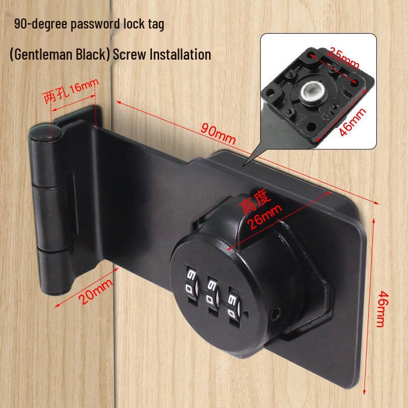 Three-Digit Multi-Purpose Mechanical Password Lock for Cabinets and Drawers