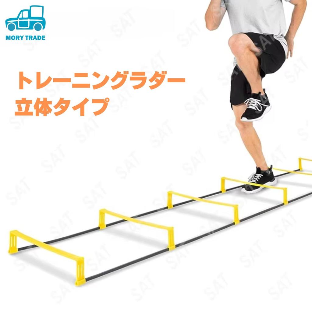 Morytrade 2.2m 3D Training Ladder for Warming Up, Soccer, Futsal, and Track and Field