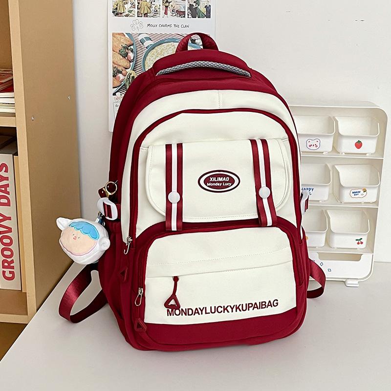 

Новая водонепроницаемая сумка из нейлоновой ткани большой вместимости, рюкзак для учеников начальной, средней и старшей школы