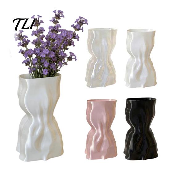 Glazen Plantenpot 3D Geprinte Bloemenvaas, Moderne Minimalistische Vaas voor Woonkamer Binnentuin Accenten Slaapkamer Huisdecoratie, Creatieve Bloemschikking
