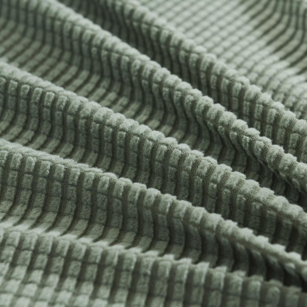 Premium Jacquard Sofa Cover for 1/2/3/4 Seater Thick Polar Fleece Fabric Elastic Fit Solid Print L Shape Corner Couch Protector