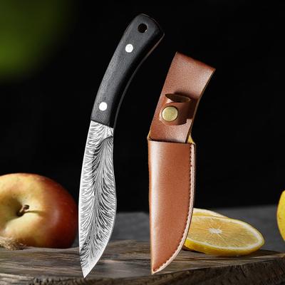 2025 Forging Mongolian Handhandle Meat Knife Stainless Steel Household Meat Cutting Fruit Knife Boning Meat Sharp Knife