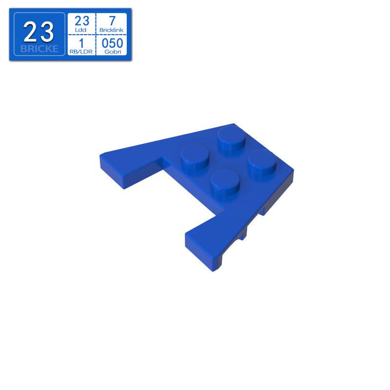 BRICKE 3x4 Wedge Plate, Compatible with Lego Technic (90194, 28842, 4859, 48183).