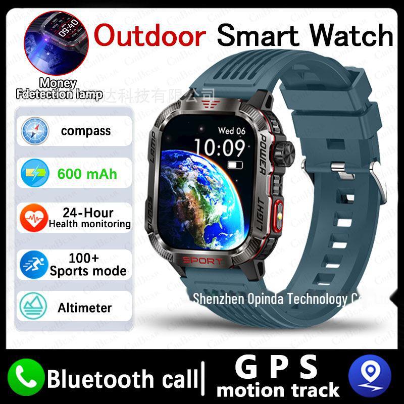 HT29 Smartklokke med LED-seddeldetektor, høydemåler for lufttrykk og Bluetooth-samtaler