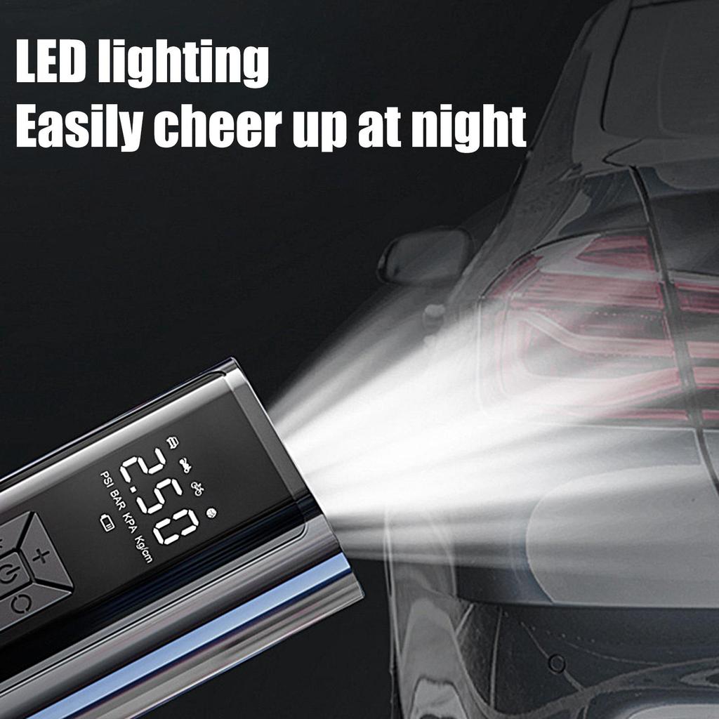 Tire Inflator Portable Air Compressor Portable Smart Air Pump Cordless Tire Inflator With Digital Display For Camping Home
