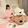 Extra Large Long-Haired Dog Plush Pillow – Bear Hug Sleeping Pillow Gift for Girls