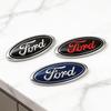 ABS 14.7x5.7cm Car Front Logo Hood Logo with Clutch Badge Sticker Ford MondeoFocus Fusion Fusion MK2 MK4 F150 F250 Badge Styling