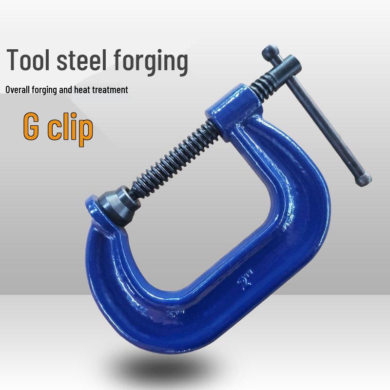 Heavy-Duty Forged G-Clamp, Woodworking C-Clamp, Strong Fastening Plywood Clamp 2-inch G-clamp (Clamping 50mm)