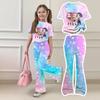 Infant Baby Girls Boys Loose Print T-shirt+Pants Print Outfits Set