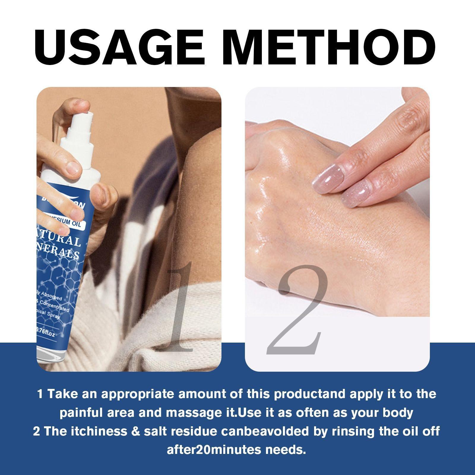 Бутылка-спрей с магниевым маслом и хлоридом магния. Местная добавка магния для нанесения — фото 8