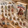 Dog Advent Calendar Calendar, 24Pcs Acrylic 2D Pet Ornament Set with Christmas Box Hanging String, Tree Countdown Decor, Gift for Lovers Holiday