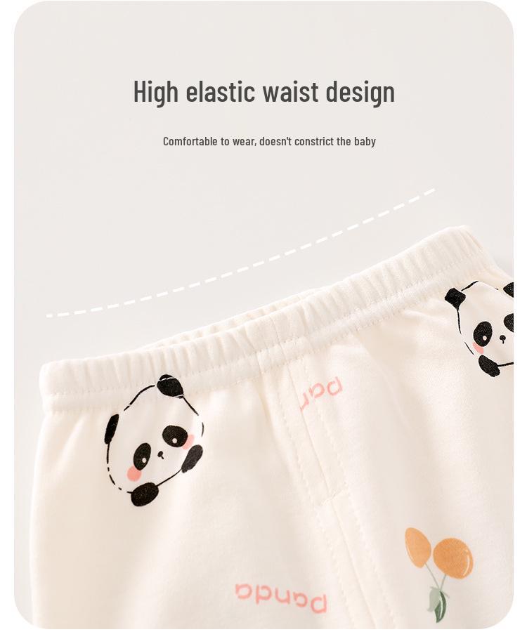 Set Kimono Top și Pantaloni Bumbac Pur Patru Anotimpuri pentru Nou-născuți