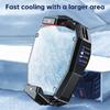 X119RGB Magnetic Back Clip Radiator Live Game Cooling Semiconductor Digital Display Mobile Radiator Cooling Mobile Fan