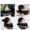 Portable Inflatable Neck Pillow for Travel - Auto Press Air Pillow with Height Support PVC Material Airplane Sleep Aid