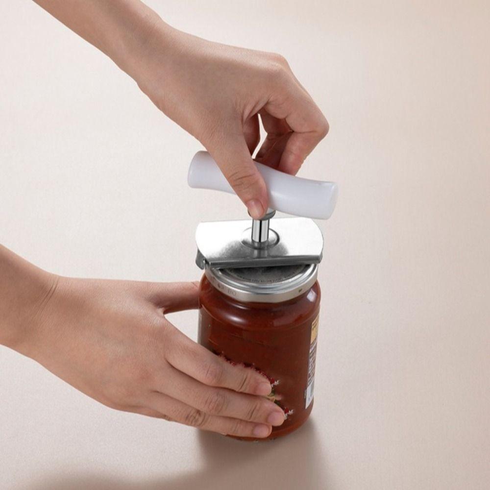 Stainless Steel Manual Can Opener Adjustable Non-Slip Bottle Lid Opener Multi-function Labor-saving Bottle Open Tools Outdoor